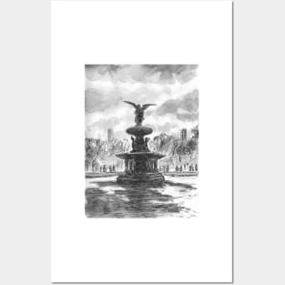 Bethesda Fountain, Central Park Posters and Art